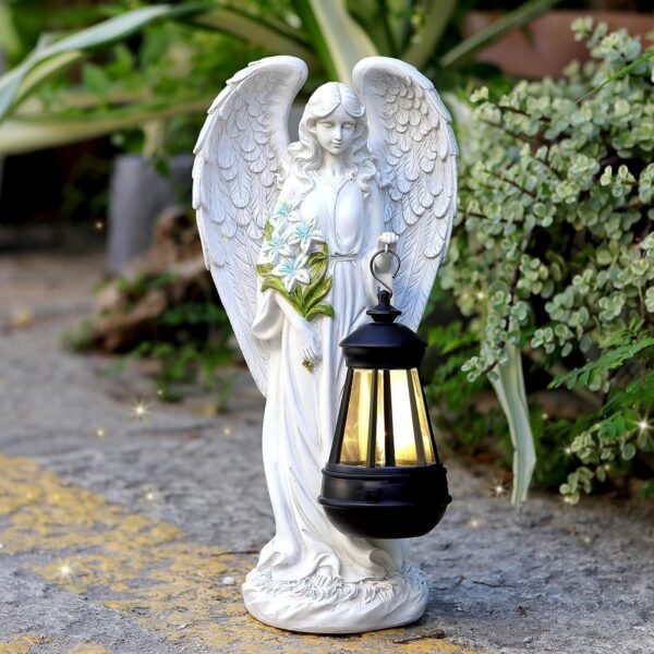 Solar Angel Outdoor Garden Decor Statues